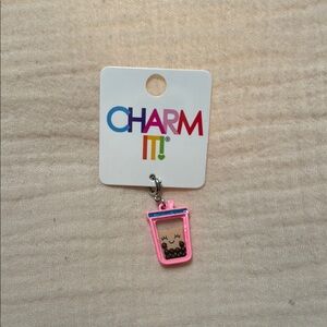 Pink Boba Charm